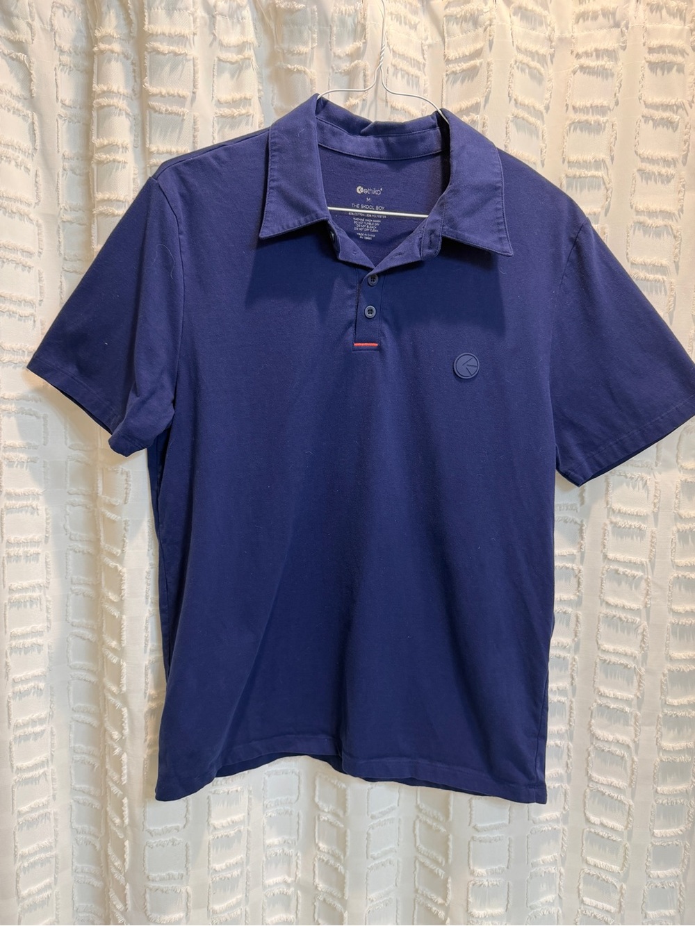 ethika Men's Deep Navy Polo with Subtle Logo